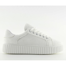 Sneakers creepers bianche AX02 bianca