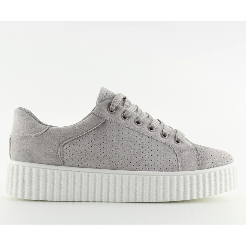 Sneakers creepersy grigie AX02 grigie grigio