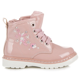 American Club Ciabatte americane chiuse con cerniera rosa