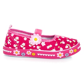 American Club Pantofole di fiori rosa