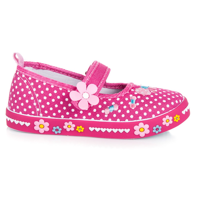 American Club Stivaletti in velcro rosa