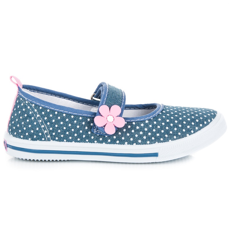 Sneaker american club in denim a pois blu