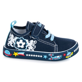 American Club Sneakers con elastico per ragazzo blu