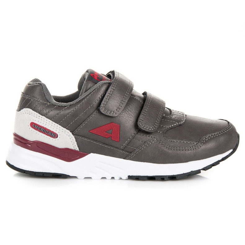 Calzature su Velcro American Club grigio