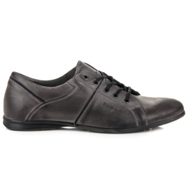 Polbut Scarpe in pelle annodate grigio