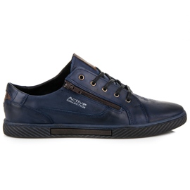 Polbut Sneakers da uomo in pelle blu