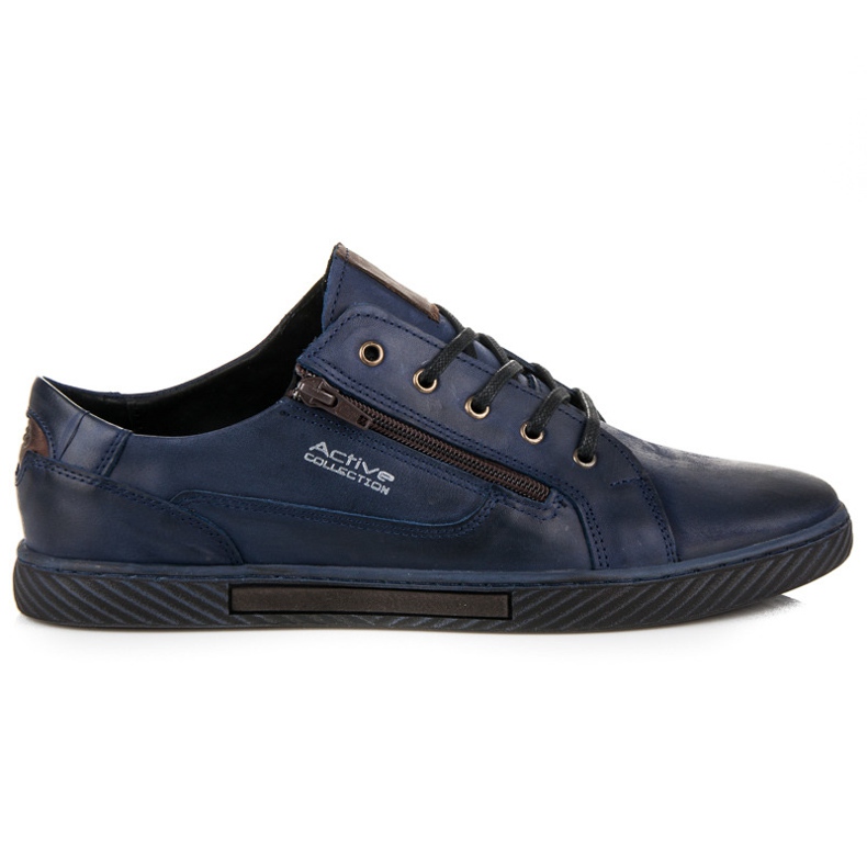 Polbut Sneakers da uomo in pelle blu