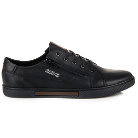 Polbut Sneakers da uomo in pelle nero