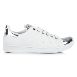 Sneakers da donna a specchio bianca