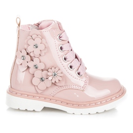 American Club Scarpe club americane stringate rosa