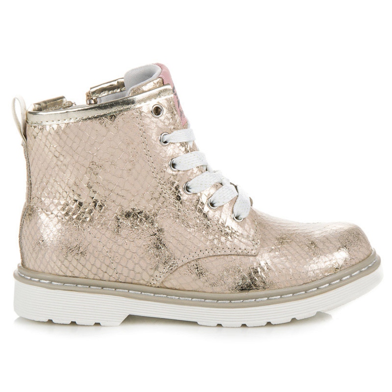 Scarpe American Club con stampa serpente giallo
