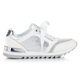 Scarpe sportive American Club bianca grigio