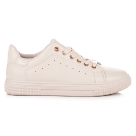 Scarpe da ginnastica legate marrone