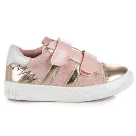 American Club Sneakers club americane con glitter giallo