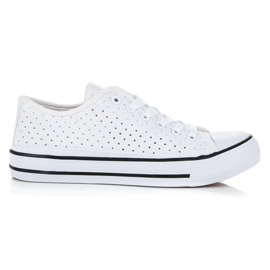 Sneakers classiche traforate bianca