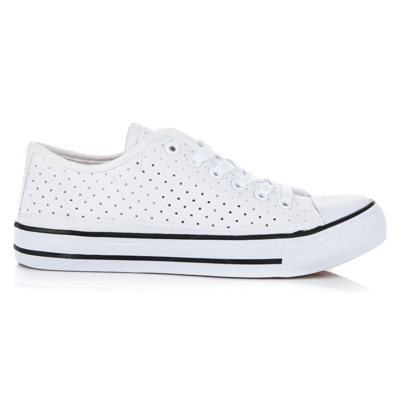 Sneakers classiche traforate bianca