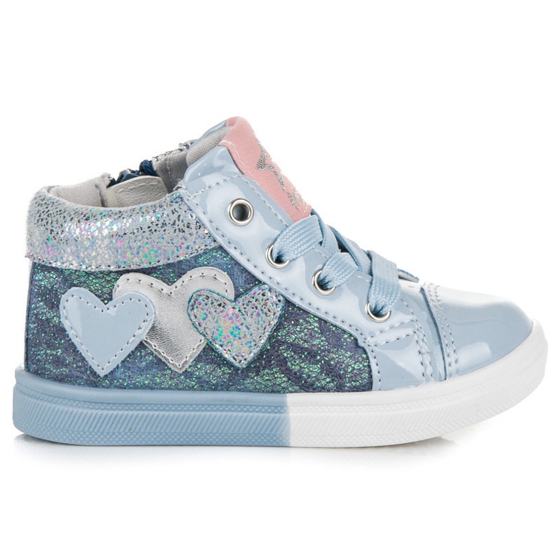 Sneakers American Club con cuori blu