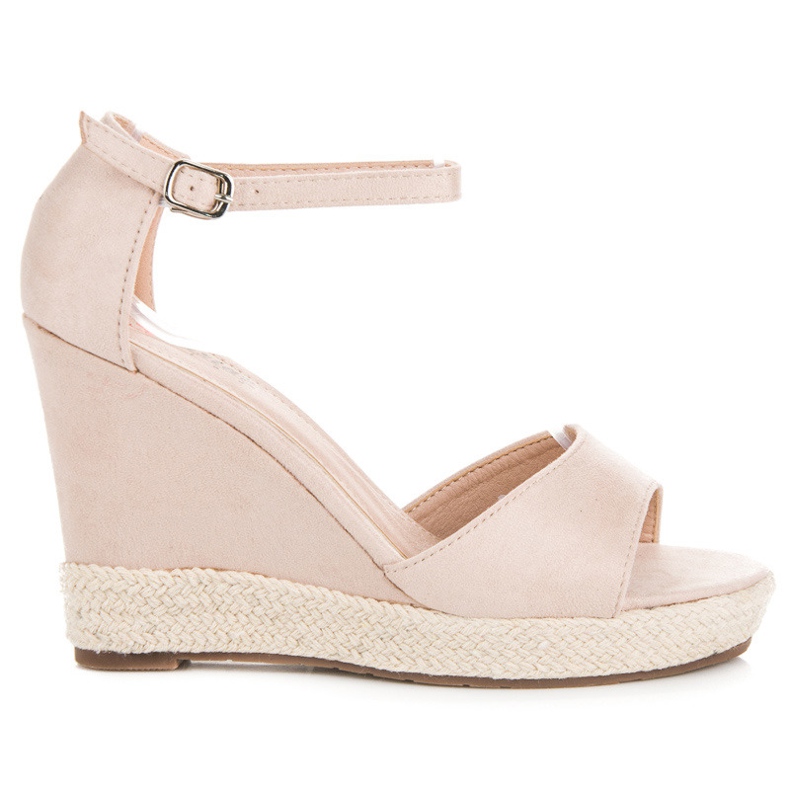 Seastar Sandali con zeppa in camoscio marrone