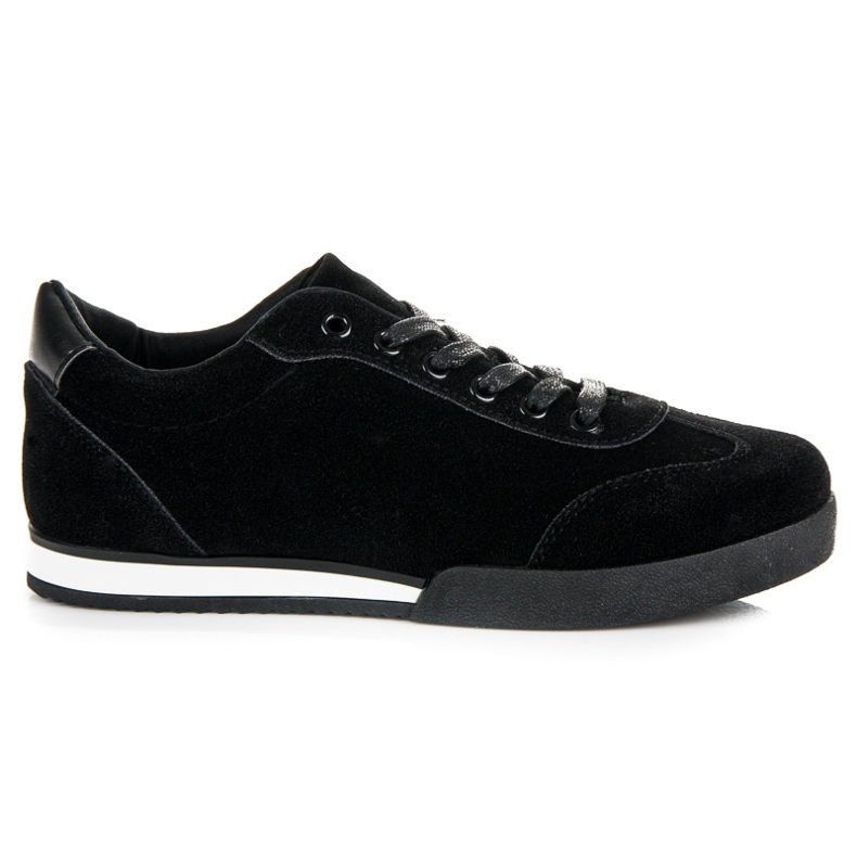 Vices Vizi per scarpe sportive in camoscio nero