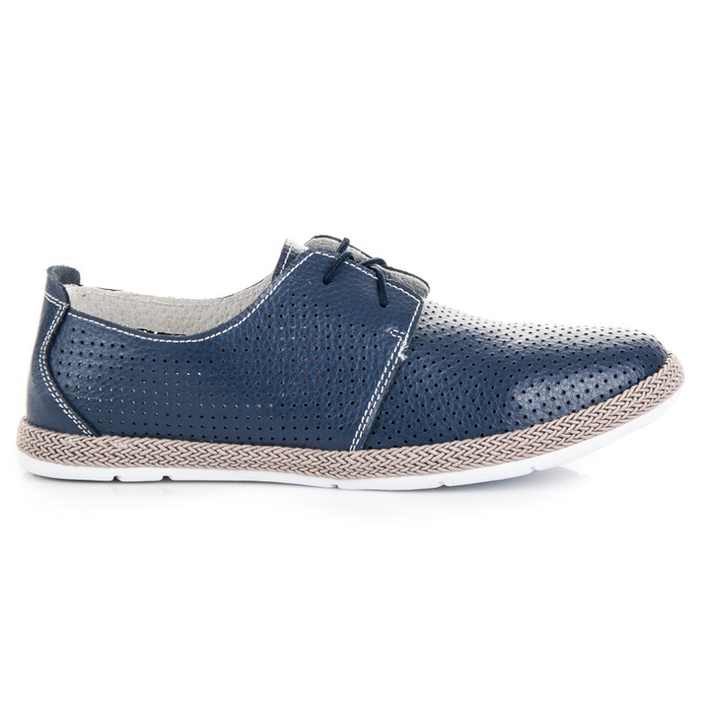 Scarpe traforate per la rilegatura VInceZA blu