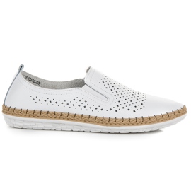 Espadrillas vinceza in pelle bianca