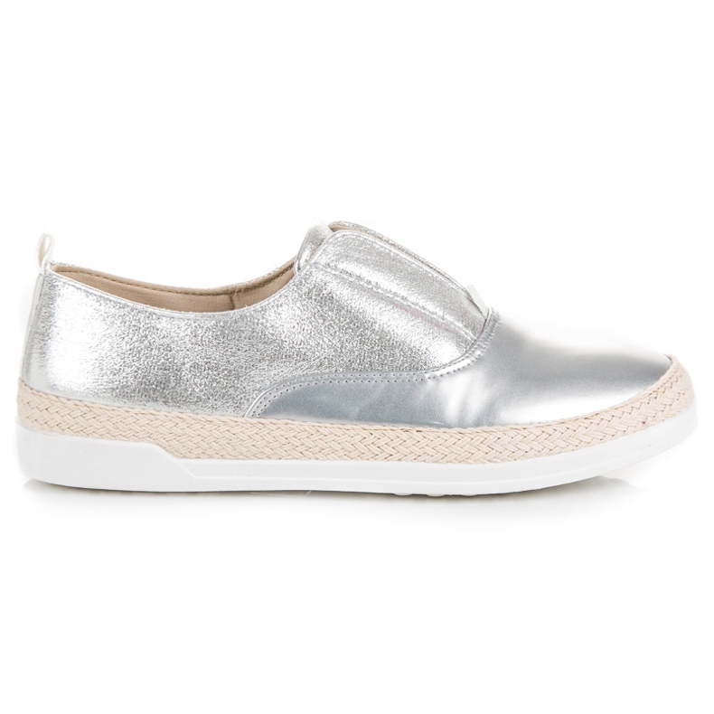 Espadrillas d'argento grigio