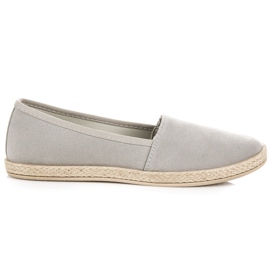 New Tlck Slip in pelle scamosciata grigio