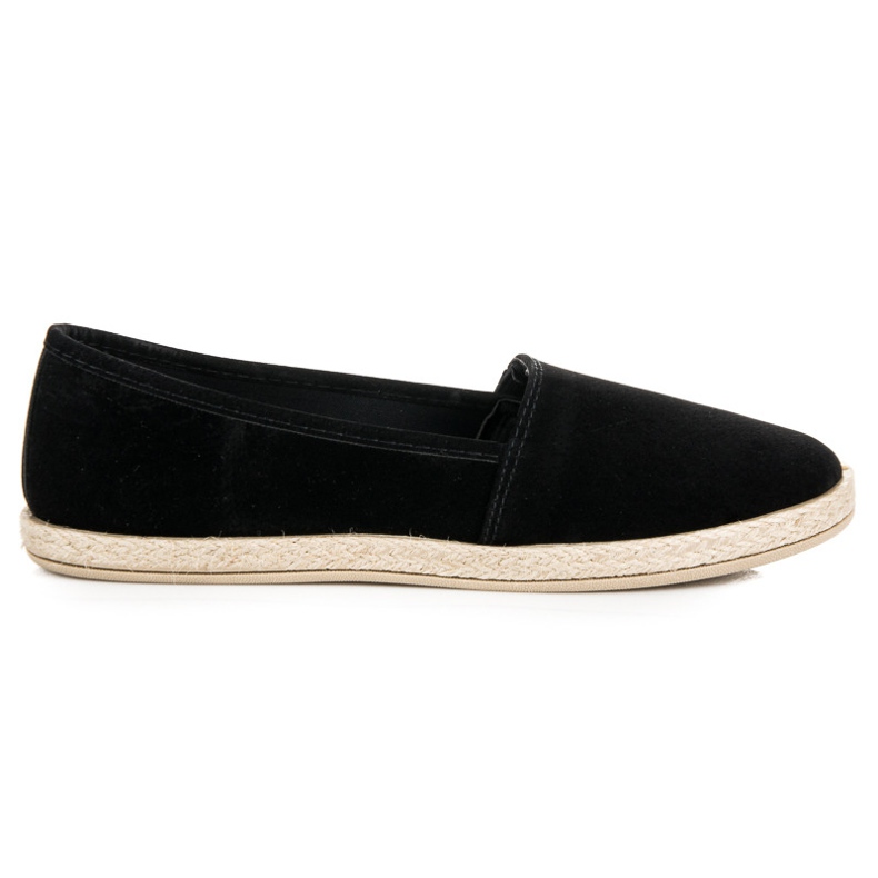 New Tlck Slip in pelle scamosciata nero