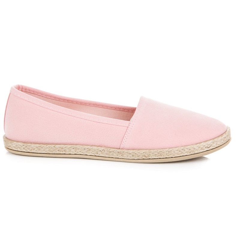 New Tlck Slip in pelle scamosciata rosa