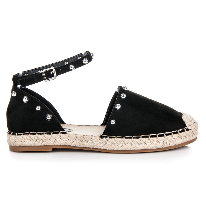 Seastar Sandali espadrillas piatti nero