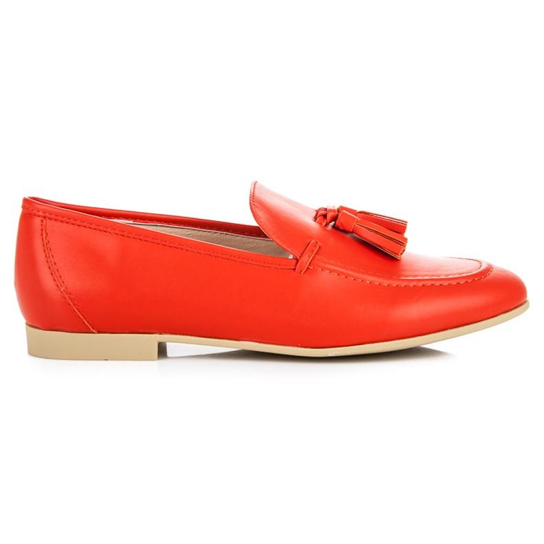 Vices Morse per mocassini con frange rosse rosso