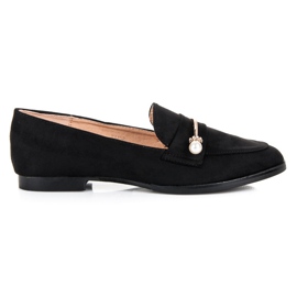 Seastar Mocassini con perle nero