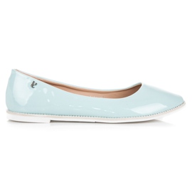 Vices Vizi delle ballerine laccate blu