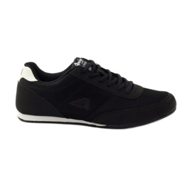 American Club Scarpe da jogging nere americane 7066 bianco nero