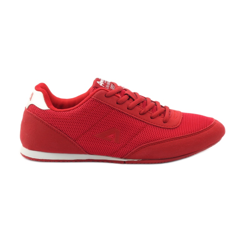 American Club Sport da jogging rosso americano 7066 bianca