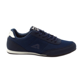 American Club Scarpe da jogging americane 7066 blu navy bianco