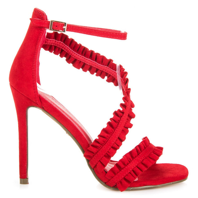 Seastar Sandali Tacchi Alti Con Volant rosso