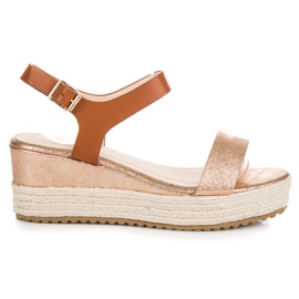 Seastar Sandali espadrillas con zeppa rosa