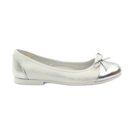 American Club Ballerine décolleté con fiocco americano bianca