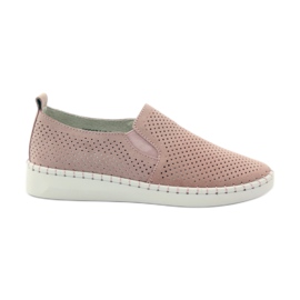 Slipony in pelle Filippo 063 rosa