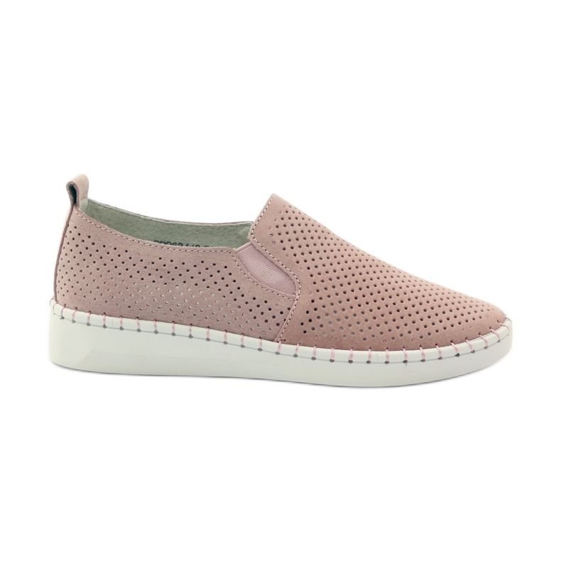 Slipony in pelle Filippo 063 rosa