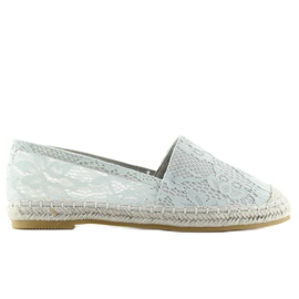 Espadrillas in pizzo grigie BB15P Grey grigio