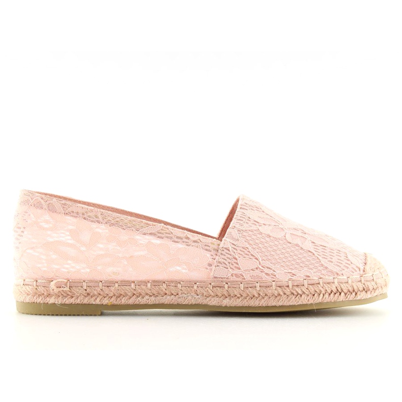 Espadrillas in pizzo rosa BB15P Pink
