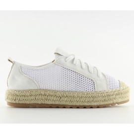 Sneakers espadrillas bianche BB06P Bianche bianco
