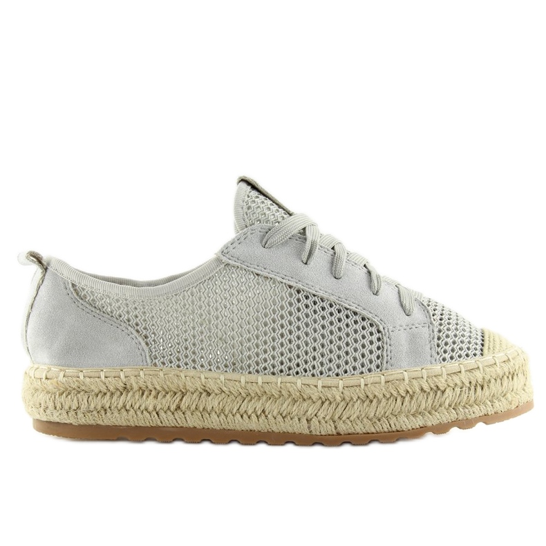 Sneakers espadrillas grigie BB06P Grigio