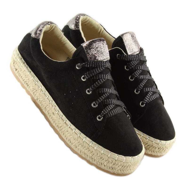 Nero BB01P Sneakers espadrillas nere