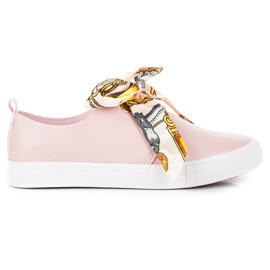 Seastar Scarpe da ginnastica alla moda legate con un nastro rosa