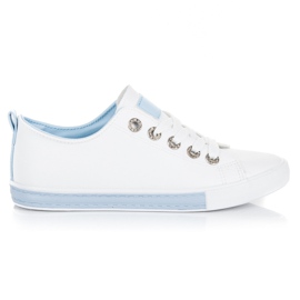 Scarpe da ginnastica legate bianco