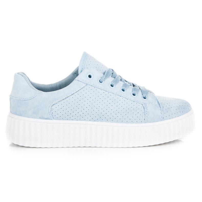 Seastar Sneakers in camoscio sulla piattaforma blu