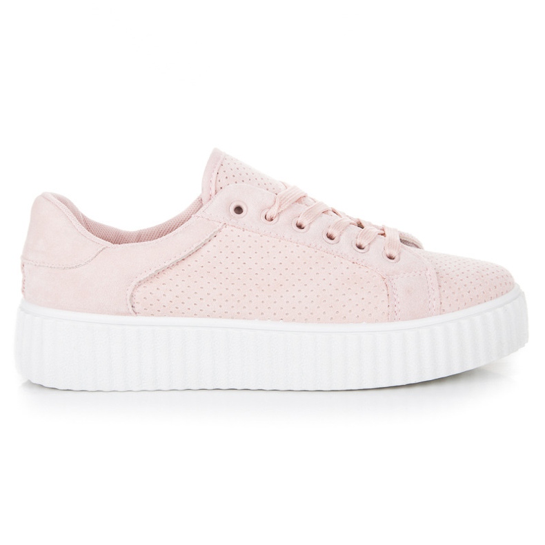 Seastar Sneakers in pelle scamosciata sulla piattaforma rosa
